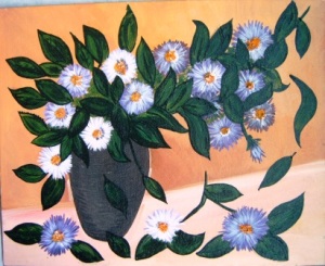 FLORI (tablou in lucru) CRISTINA CAZACU